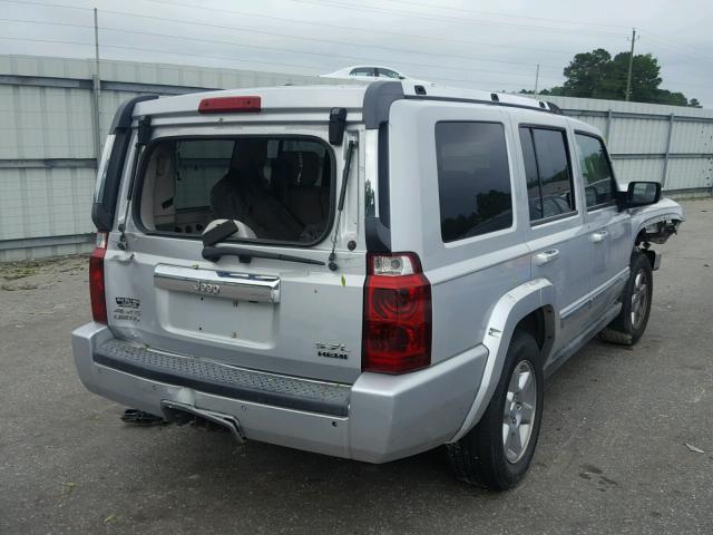 1J8HG58276C123909 - 2006 JEEP COMMANDER SILVER photo 4