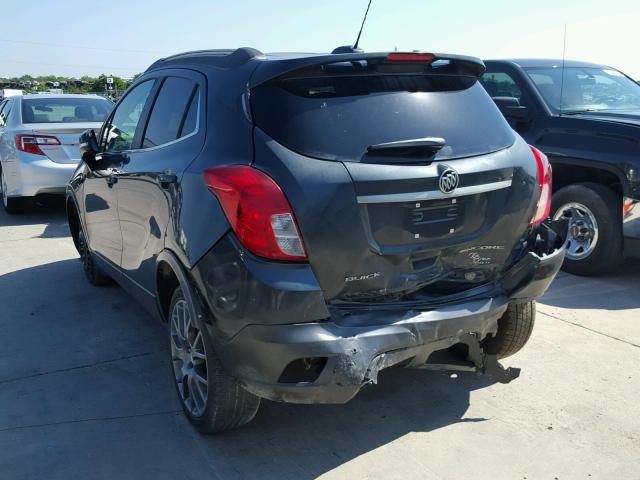 KL4CJ1SM1GB661612 - 2016 BUICK ENCORE SPO CHARCOAL photo 3