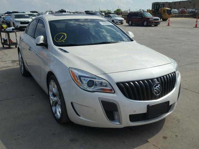 2G4GT5GX3E9243543 - 2014 BUICK REGAL GS WHITE photo 1