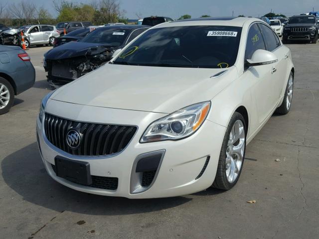 2G4GT5GX3E9243543 - 2014 BUICK REGAL GS WHITE photo 2