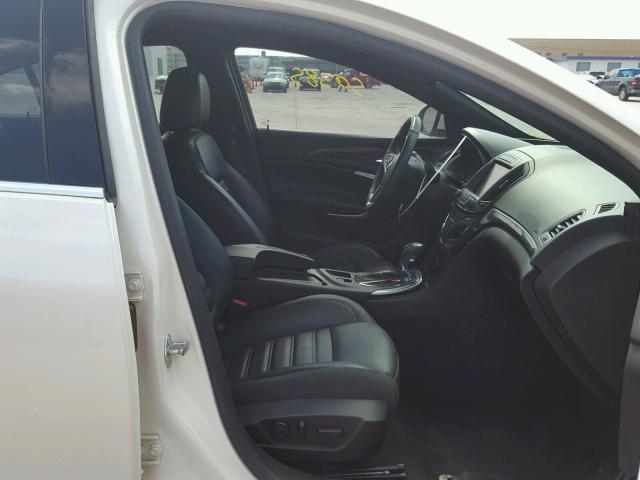 2G4GT5GX3E9243543 - 2014 BUICK REGAL GS WHITE photo 5