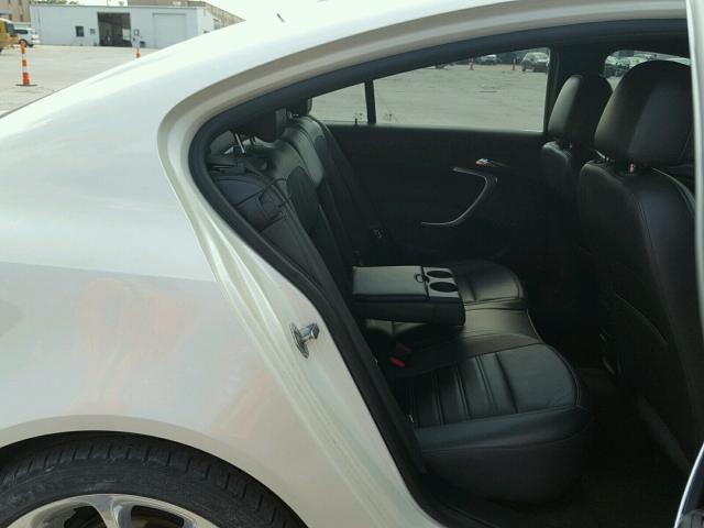 2G4GT5GX3E9243543 - 2014 BUICK REGAL GS WHITE photo 6