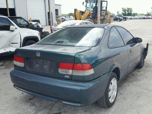 1HGEJ6125XL015738 - 1999 HONDA CIVIC DX GREEN photo 4