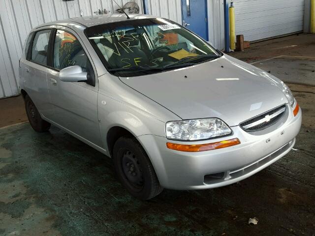 KL1TD66627B792190 - 2007 CHEVROLET AVEO BASE Gümüş fotoğraf 1
