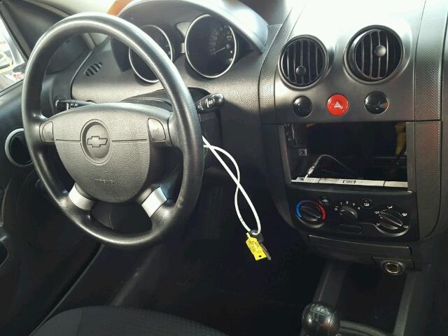 KL1TD66627B792190 - 2007 CHEVROLET AVEO BASE Gümüş fotoğraf 10