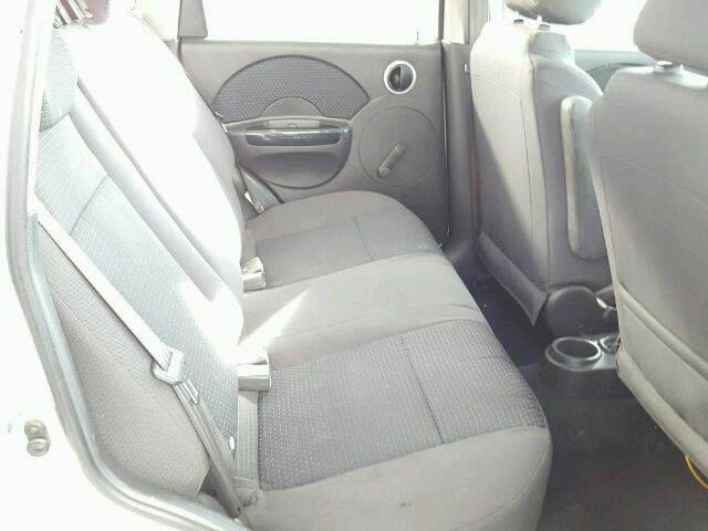 KL1TD66627B792190 - 2007 CHEVROLET AVEO BASE Gümüş fotoğraf 6