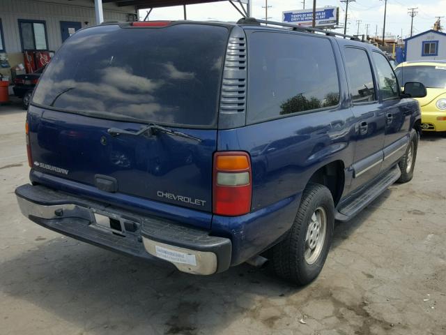 1GNEC16T03J104983 - 2003 CHEVROLET SUBURBAN C BLUE photo 4