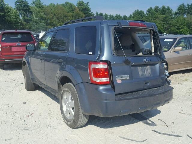 1FMCU9D7XBKA41154 - 2011 FORD ESCAPE BLUE photo 3