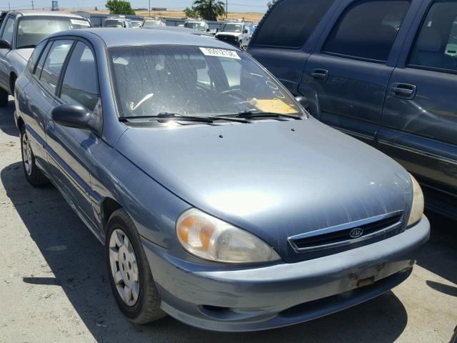 KNADC163126060981 - 2002 KIA RIO CINCO GRAY photo 1