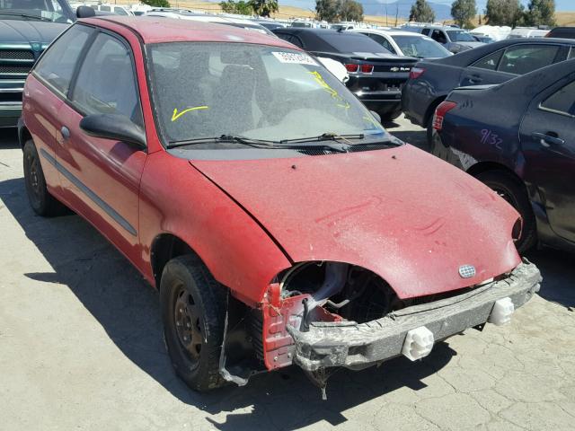 2C1MR226XT6755203 - 1996 GEO METRO BASE RED photo 1