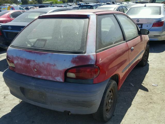 2C1MR226XT6755203 - 1996 GEO METRO BASE RED photo 4