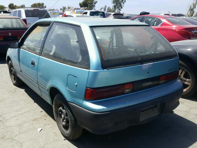 2C1MR2467N6752744 - 1992 GEO METRO BASE BLUE photo 3