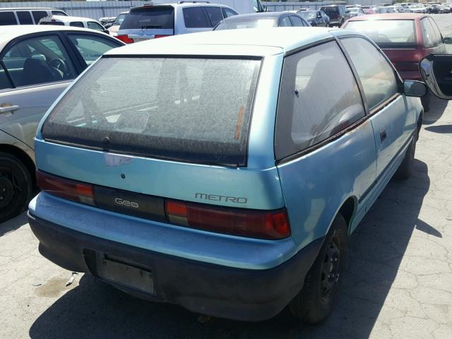 2C1MR2467N6752744 - 1992 GEO METRO BASE BLUE photo 4