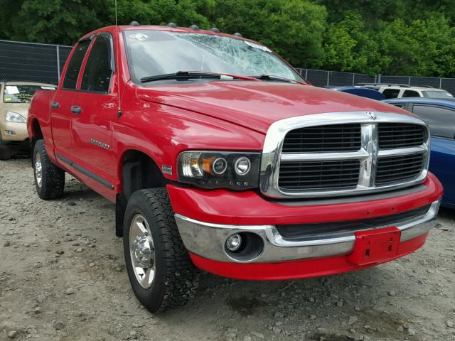 3D7KS28DX5G822223 - 2005 DODGE RAM 2500 S RED photo 1