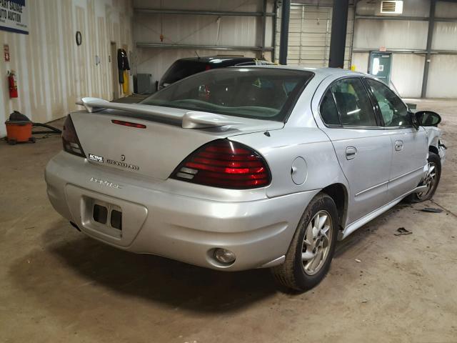1G2NE52F34M709658 - 2004 PONTIAC GRAND AM S Արծաթագույն լուսանկար 4