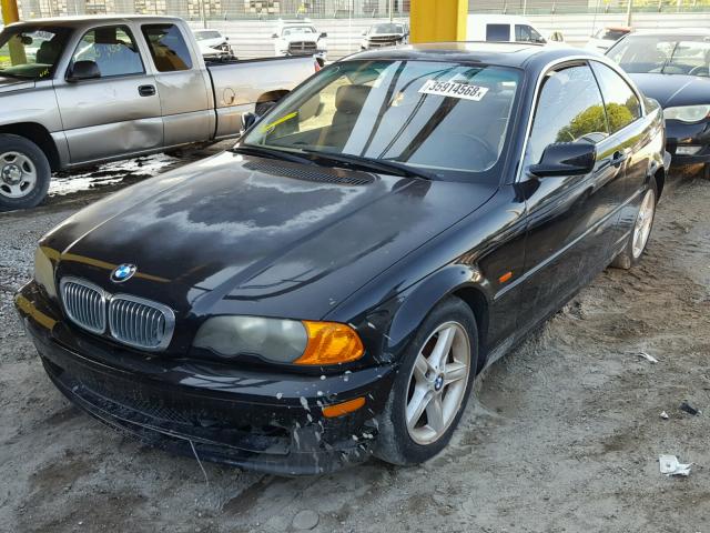 WBABN33462PG54229 - 2002 BMW 325 CI BLACK photo 2