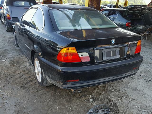 WBABN33462PG54229 - 2002 BMW 325 CI BLACK photo 3