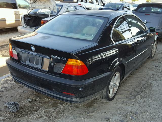 WBABN33462PG54229 - 2002 BMW 325 CI BLACK photo 4