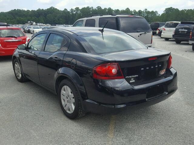 1B3BD4FB6BN583579 - 2011 DODGE AVENGER BLACK photo 3