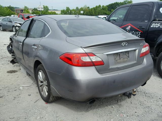 JN1AY1AR7BM570091 - 2011 INFINITI M56 X CHARCOAL photo 3