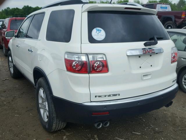 1GKEV33D79J121319 - 2009 GMC ACADIA SLT თეთრი ფოტო 3