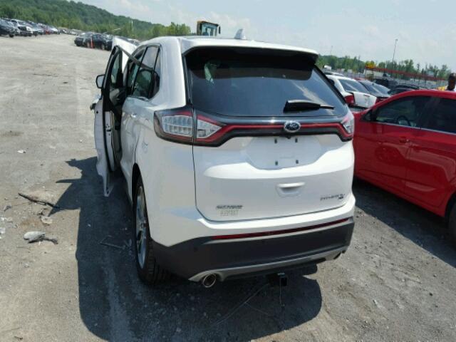 2FMPK4K84GBB78193 - 2016 FORD EDGE TITAN WHITE photo 3