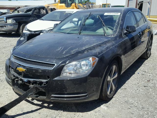 1G1ZC5E07CF139475 - 2012 CHEVROLET MALIBU 1LT შავი ფოტო 2