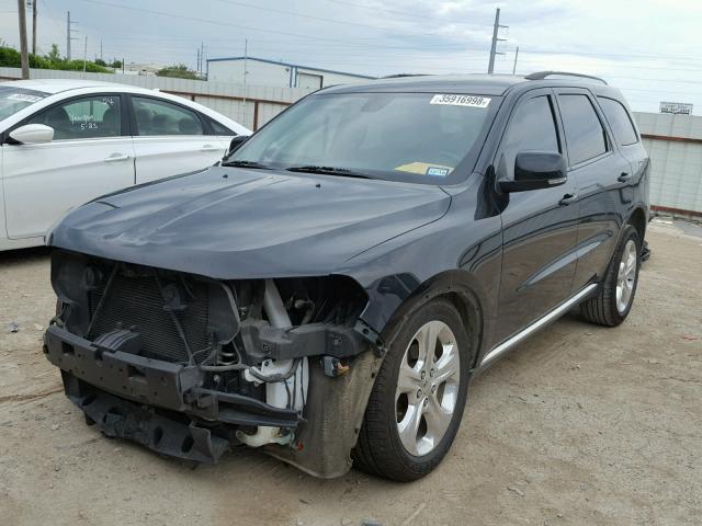 1C4RDHDG3EC972182 - 2014 DODGE DURANGO LI BLACK photo 2