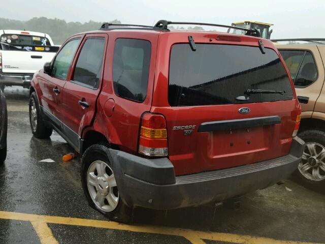 1FMYU931X4DA19259 - 2004 FORD ESCAPE XLT RED photo 3