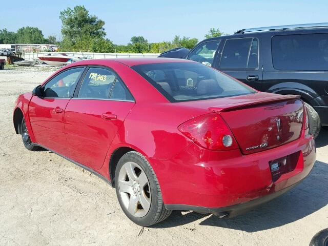 1G2ZG58B274120783 - 2007 PONTIAC G6 BASE RED photo 3