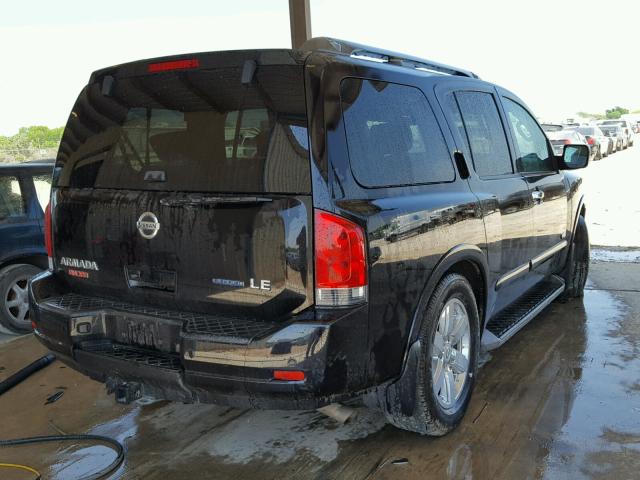 5N1BA08D59N602563 - 2009 NISSAN ARMADA SE BLACK photo 4