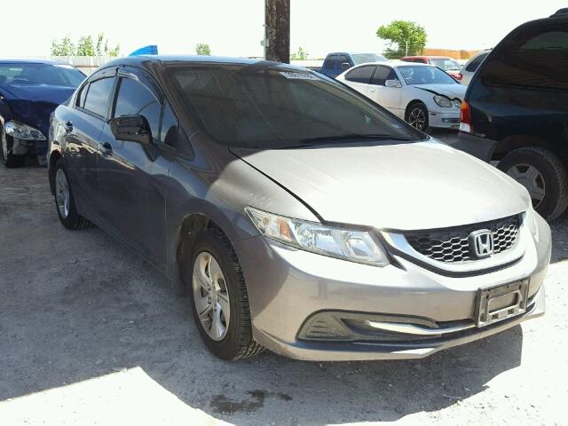 19XFB2F5XEE028468 - 2014 HONDA CIVIC GRAY photo 1