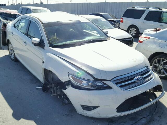 1FAHP2HWXAG159206 - 2010 FORD TAURUS SEL WHITE photo 1