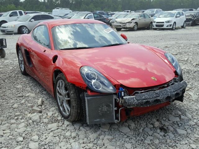 WP0AA2A87EK171017 - 2014 PORSCHE CAYMAN RED photo 1