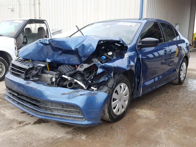 3VW2K7AJ8FM285309 - 2015 VOLKSWAGEN JETTA BASE 蓝色 照片 2