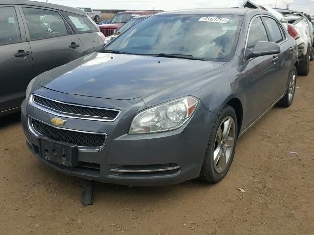 1G1ZH57B294241979 - 2009 CHEVROLET MALIBU GRAY photo 2