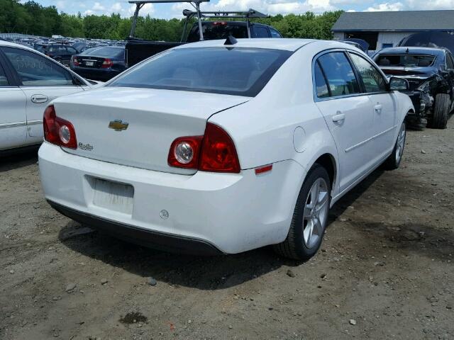 1G1ZB5E03CF376242 - 2012 CHEVROLET MALIBU LS WHITE photo 4
