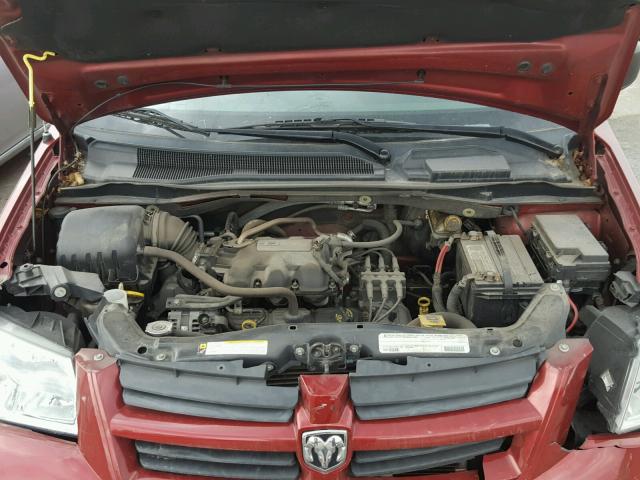 2D4RN4DE5AR477829 - 2010 DODGE CARAVAN RED photo 7