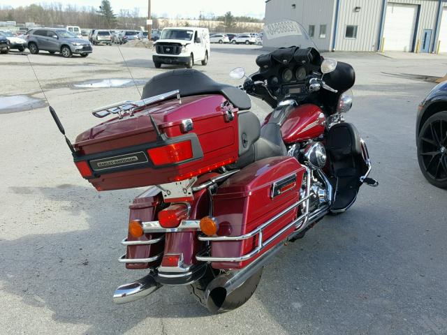 1HD1FCW186Y649607 - 2006 HARLEY-DAVIDSON FLHTCUI MAROON photo 4