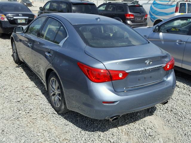 JN1EV7AP0HM733913 - 2017 INFINITI Q50 PREMIU BLUE photo 3