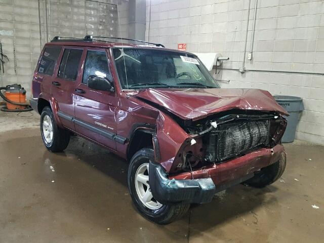 1J4FF48S51L630368 - 2001 JEEP CHEROKEE MAROON photo 1