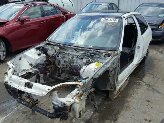 2HGEH2348NH519844 - 1992 HONDA CIVIC CX WHITE photo 2