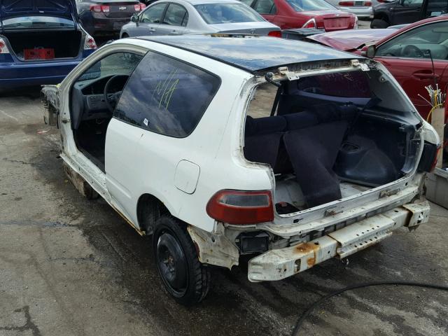 2HGEH2348NH519844 - 1992 HONDA CIVIC CX WHITE photo 3