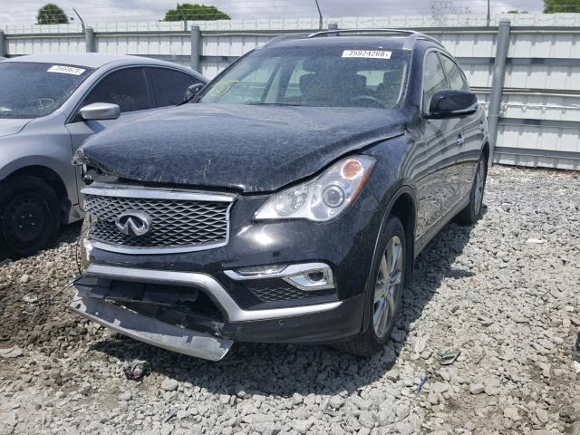 JN1BJ0RP2HM381797 - 2017 INFINITI QX50 BLACK photo 2