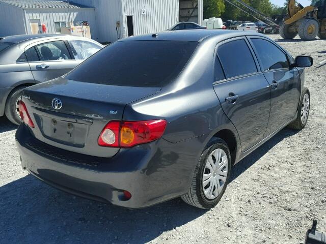 1NXBU4EE8AZ282838 - 2010 TOYOTA COROLLA BA GRAY photo 4