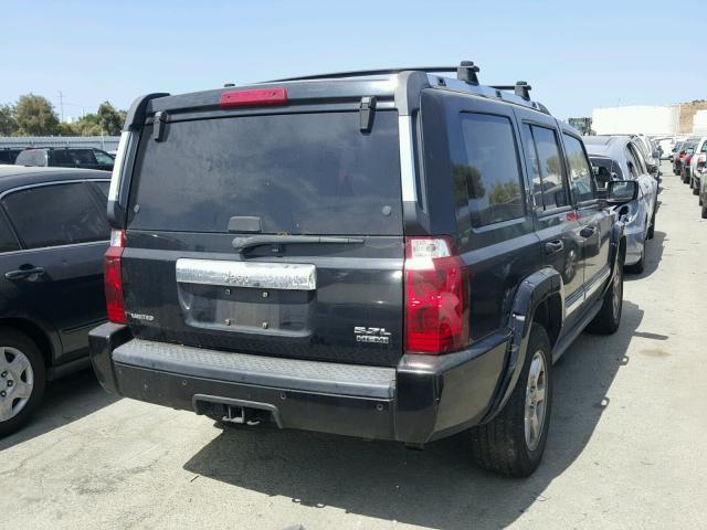 1J8HH58286C231033 - 2006 JEEP COMMANDER შავი ფოტო 4