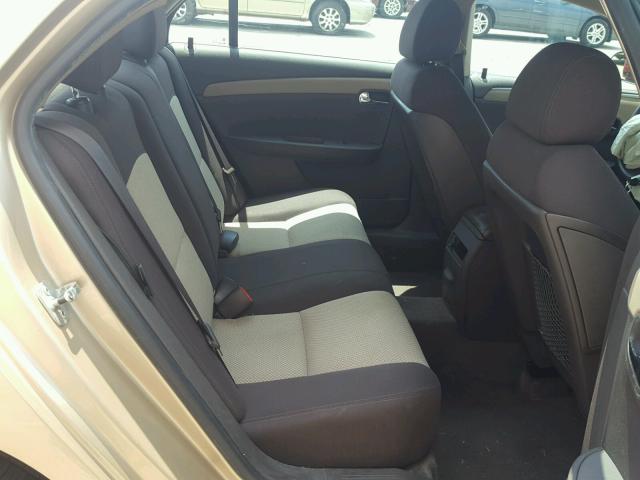 1G1ZG57B784206968 - 2008 CHEVROLET MALIBU LS GOLD photo 6