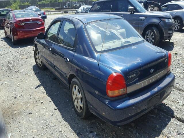 KMHWF35V51A413389 - 2001 HYUNDAI SONATA GLS BLUE photo 3