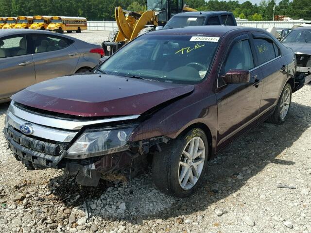 3FAHP0JA3BR191069 - 2011 FORD FUSION BURGUNDY photo 2