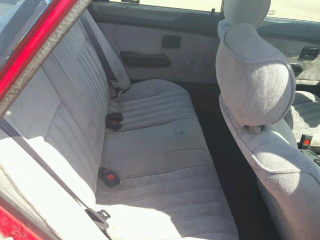 1Y1SK5467LZ168793 - 1990 GEO PRIZM BASE წითელი ფოტო 6